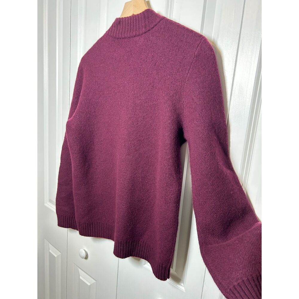 NWT Pendleton 100% Merino Wool Full Zip Knit Cardigan Sweater Burgundy - Picture 11 of 12